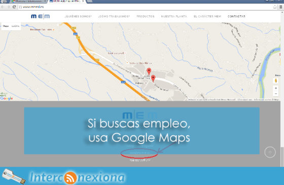 Si buscas empleo, usa Google Maps, en Interconexiona. En el programa del lunes 5 de febrero comentamos de nuevo está facilidad que ofrece Google Maps de llegar a muchos más sitios y de poder conocer muchas más empresas.